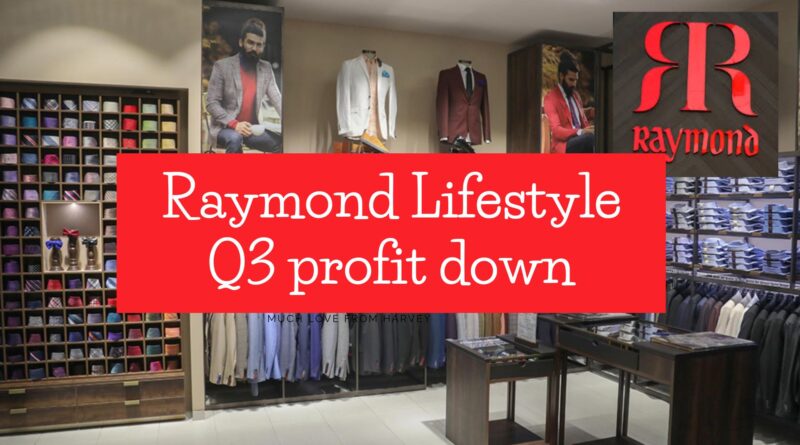 Raymond Lifestyle Q3 profit down 60.5%